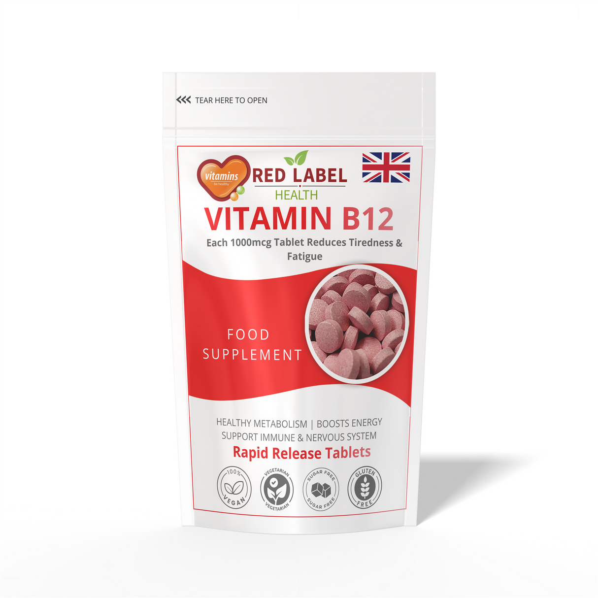 Vitamin B12 1000mcg - 90 Tablets