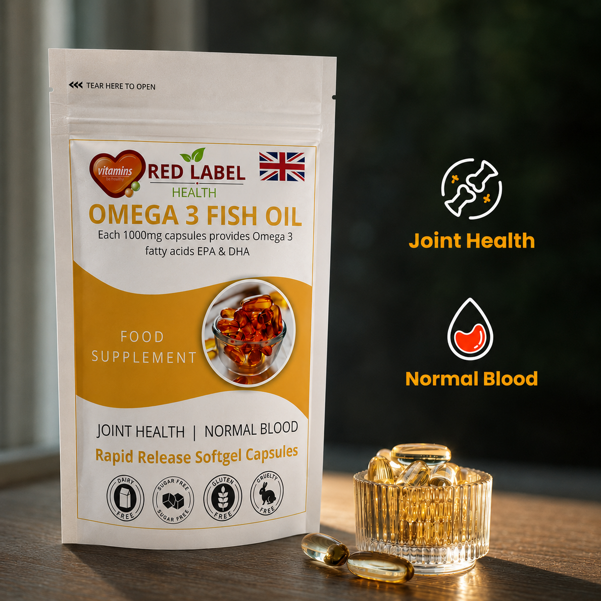 Omega 3 Fish Oil 1000mg - 360 Capsules